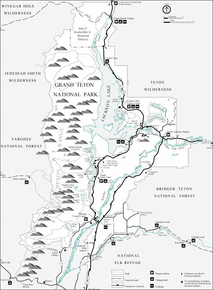 Grand Teton National Park Map